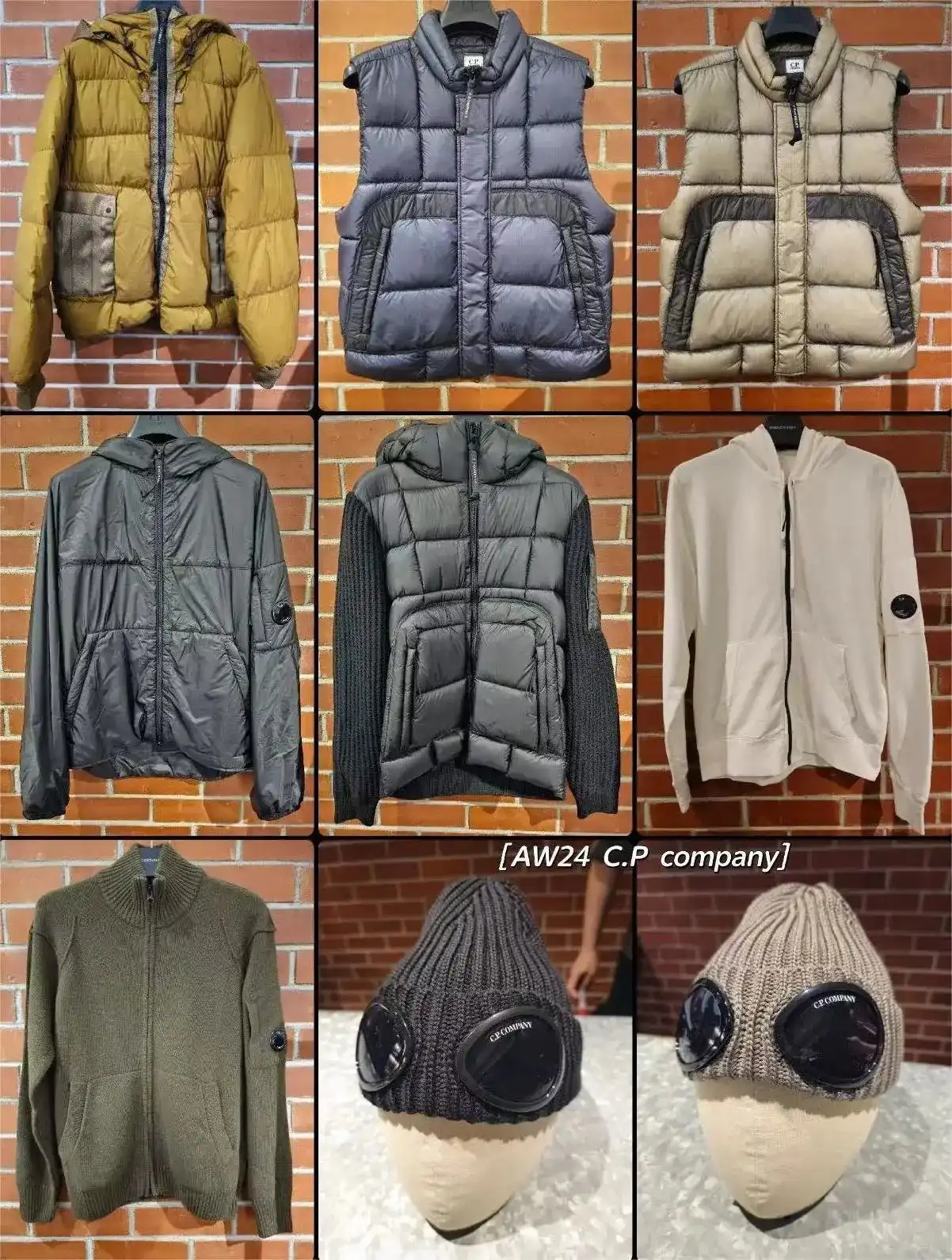 C.P. Company AW24 Collection Hoodie/Jacket/Down Vest & Knit Headwear [40 styles]