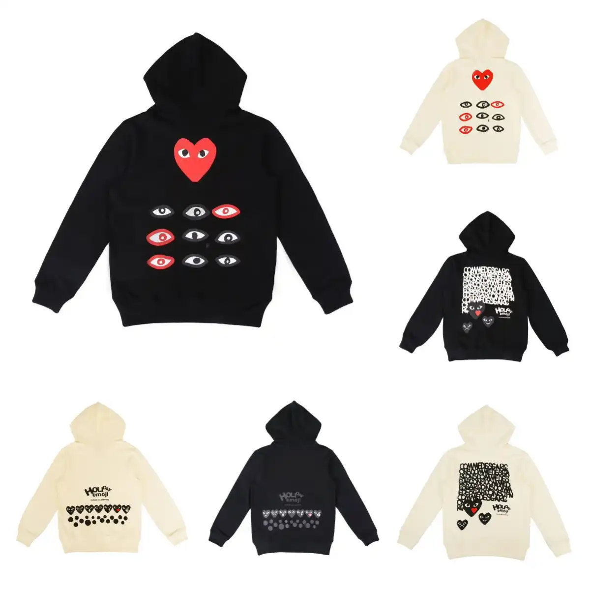 Comme des Garçons Play Hoodie [Multiple Designs Including Heart & Eye Motifs
